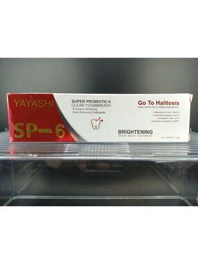 Yayashi SP-6 Stain Removing Toothpaste 120g For Bright Teeth